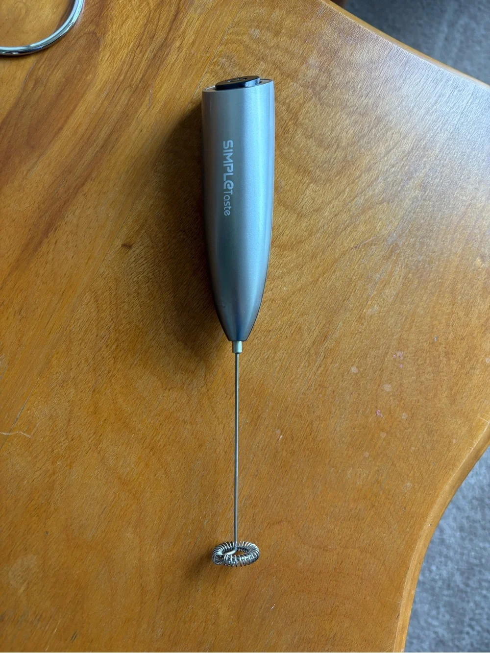 SIPMLEtaste Silver Handheld Milk Frother